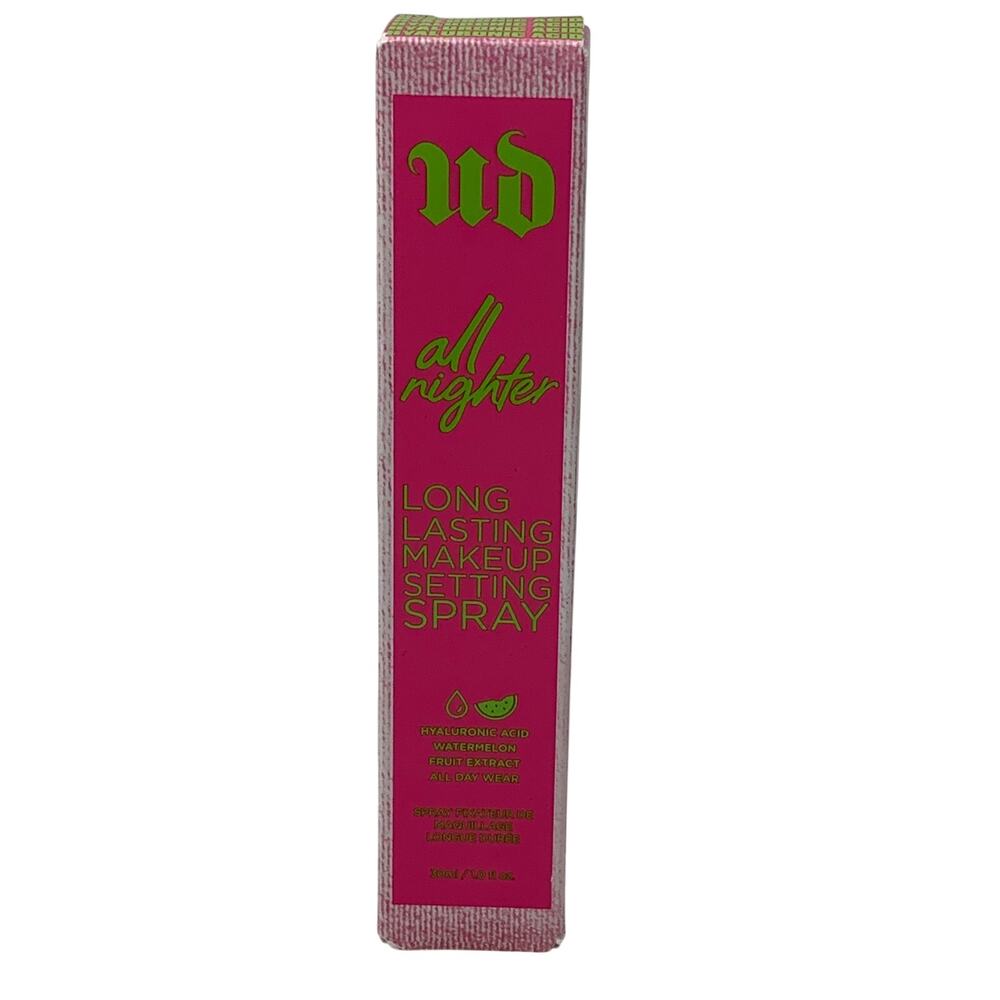 Urban Decay All Nighter Hyaluronic Acid Dewy Setting Spray Travel Size 1 Oz